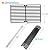 BBQration Replacement Parts for Nexgrill 720-0896B 720-0896E 720-0896C 720-0896X Deluxe 6-Burner Gas Grills, Cooking Grate, Heat Shield Tent and Burner for Nexgrill Replacement Parts 6 Burner