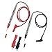 Multimeter Probe,Precise 1000V 20A GoldPlated Probe Leads with Pliers and Banana Plug,Hook Test Probes Professional Kit