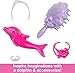 Barbie Mermaid Doll, “Brooklyn” with Pink Hair, Styling Accessories, Pet Dolphin and Water-Activated Color Change Feature, HRP98