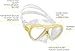 Cressi Pegaso & Iguana Dry Mask & Snorkel Kits, Yellow/White