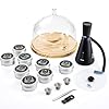 Elegant Cocktail Smoker Kit - Complete Whiskey Drink Smoking Gun with 8 Flavors of Wood Chips, Dome, and Accessories, Adds Flavor to Food and Drinks, Infuser Kit for Indoor Outdoor Use
