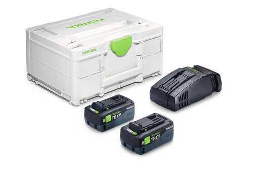 Festool Energie-Set SYS 18V 2X TBX 8 0 Ah Akku + SCA 16 Airstream Schnellladegerät im Systainer