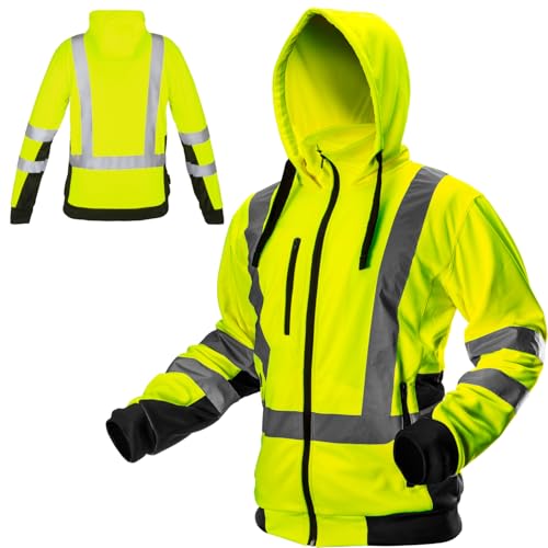 NEO TOOLS Herren Sicherheitsjacke mit reflektierenden Streifen,...