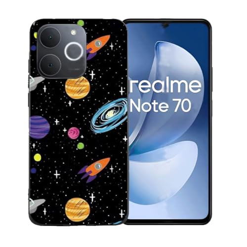 GUYAHANYER �K�p���� Realme Note 70T �p�̃J�o�[ �A�\�t�g�V���R�[��TPU�\�t�g�P�[�X�o���p�[�V�F���v���~�A���ی�P�[�X���J�o�[ �p�� �K�p���� Realme Note 70T (6.74") - BST1