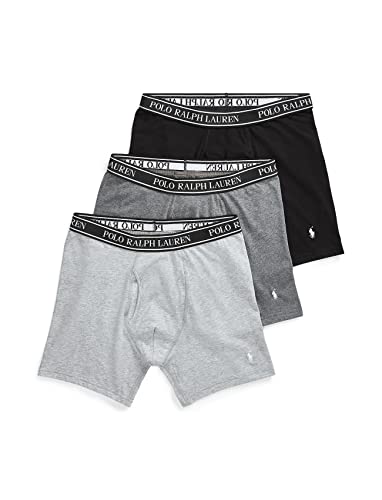 POLO Men's Stretch Classic Fit Boxer Briefs, Trunks & Long Leg Available, 3-Pack