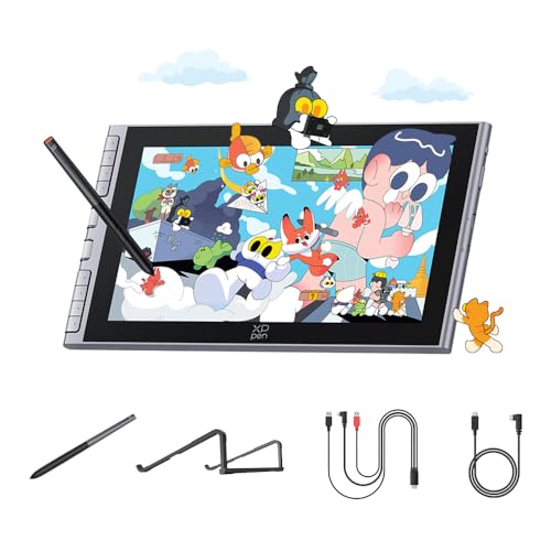Image of XPPen Artist 12 3rd 11.9 inch Drawing Tablet with Screen - 16384 Pressure X4 Chip Stylus, 99% sRGB Pro Gamut with OSD, Full-Laminated Anti-Fingerprint Etched Glass, for Android PC Professional Art
