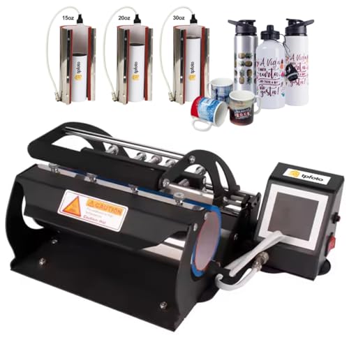 Prensa Térmica Dupla para Canecas, Squeezes e Copos - 110V