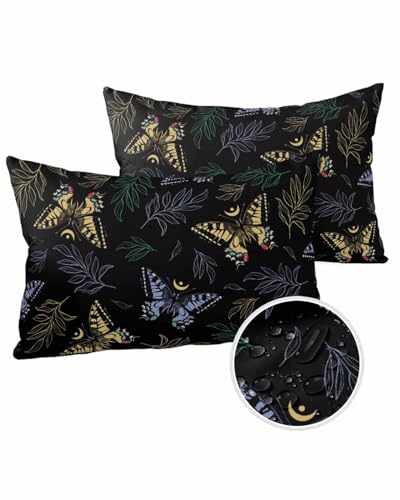 LEOKOTI Butterfly Outdoor Pillow Covers 20