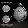SIBOSUN Pocket Watch Men Personalized Chain Quartz from Son Daughter to DAD Engraved - Image 4