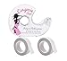 Sykooria Fashion Body Tape Ruban Adhésif Double Face Corps pour Vetement, Soutien-Gorge et Robe de Soirée Ruban Adhésif Qualité Médicale avec Un Distributeur-blanc-3roulent