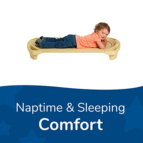 Angeles Preschool Daycare Stackable SpaceLine Toddler Rest Cot - 4 Pack, Sand - Thumbnail 3