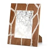 HMVFSZE African Giraffe 8x10 Picture Frame, 8x10 Wood Photo Frames Tabletop Display or Wall Mounting for Gallery Office Home Decor Gifts