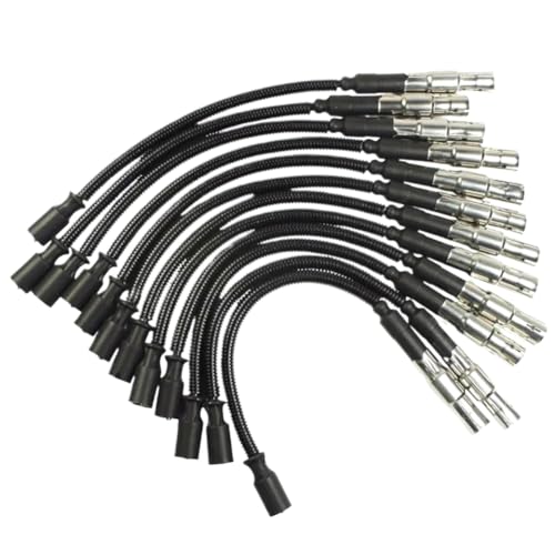 Fils de bougie d'allumage 2,5 mm pour Classe C E W210 W203, lot de 12 câbles d'allumage pour moteur V6