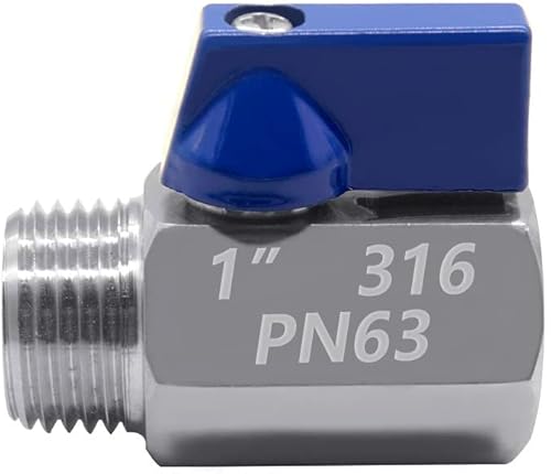 Miniatura 4 de mamparo de acero inoxidable 1" FPT con válvula de bola NPT