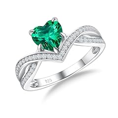 Emerald & Moissanite - 1.1 Cttw