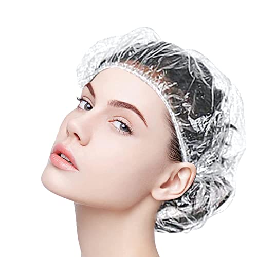 Disposable Shower Caps, 200Pcs Extra Elastic Large Shower Cap For Women- Waterproof Hair Cap For Shower Home Use Hotel And Hair Salon Plastic Shower Cap #TOP4