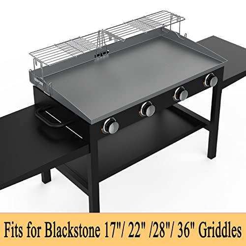 MOASKER Adjustable Griddle Warming Rack for Blackstone 17" 22" 28" 36" Griddles, Stainless Steel Extend Cooking Shelf BBQ Accessories for Blackstone 1554 1517 1883 1984 1666 1650 1825 Grills by MOASKER - Image 4