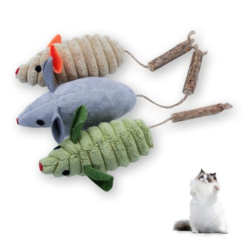 Jouets herbe à chat Andiker avec silvervine pour nettoyer les dents des chatons