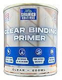 SIRAMICO COATINGS Clear Binding Primer I Water-Based Acrylic Sealer & Surface Stabiliser for Peeling Paint, Flaking Plaster, Chalky Walls I Deep Penetration, Breathable & Durable Bond (0.5 Liters)