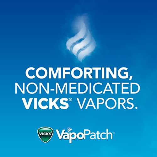 Image of Vicks VapoPatch, Wearable Mess-Free Aroma Patch, Soothing & Comforting Non-Medicated Vicks Vapors, for Adults & Children Ages 6+, 5ct (24 Pack)