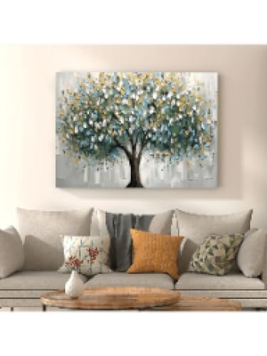 Toile murale arbre de vie 60x90 cm décoration moderne sans cadre