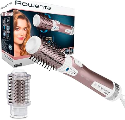 Rowenta Cepillo Brush Activ Premium Care - Cepillo de Aire, movimiento giratorio automático con dos controles de rotación, secado simultáneo, doble emisor de iones, dos ajustes de velocidad, CF9540