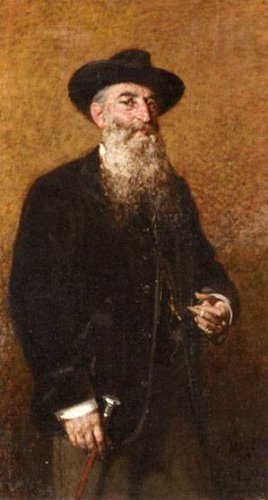 Peinture à l'huile Portrait d'un Gentilhomme Italien par Egisto Lancerotto 20x24