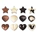 Lepilion Premium Silicone Candy Molds & Ice Cube Trays | Food Grade Silicone BPA FREE | Chocolate, Candy, Gummy, Jelly, More | Hearts, Stars, Shells Shape