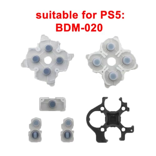 Image of 1 Set Silicone Conductive Rubber Pads Replacement for Playstation 5 PS5 Controller Parts for BDM-020 DualSense 5 L1 R1 L2 R2 Adhesive Button Changing Keypad Repair Replacement Part Tool Kit(2.0)