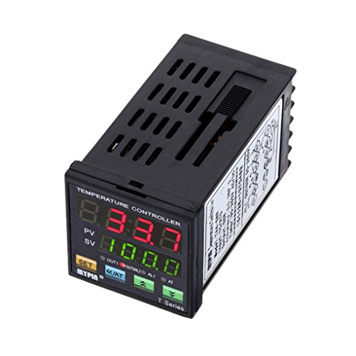 Elenxs MYPIN TA4-SNR Temperature Controller Dual Output Alarm Thermostat,MYPIN Digital F/C PID Thermostat SSR Control Output Alarm