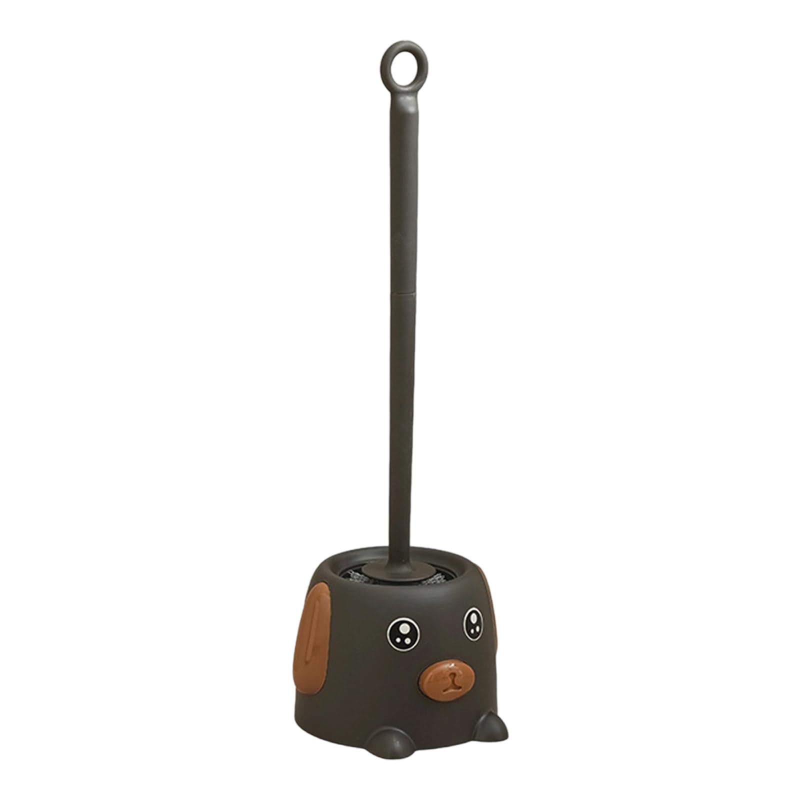 Dog Shape Toilet Cleaning with Strong Holders Middle Stiffness Not Rusts Handle Small Bathroom Organization Accessory Deeping Cleaning Bristles Toilet Brush