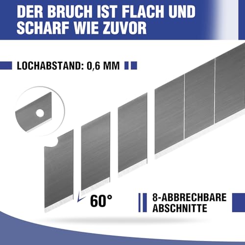 WORKPRO Cuttermesser Klingen 18mm 100 Stück für Profis – Ansicht 3