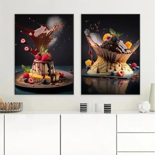 Toile pour cuisine de desserts et chocolats pour creer une ambiance de boulangerie