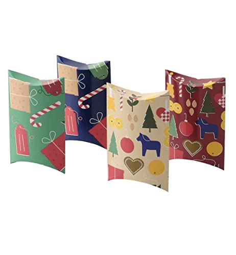 ledieu® VINTER 2021 Gift box, mixed patterns/multicolour 13x9 cm (5x3 ½ ") Pack of 4PC