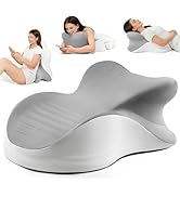 YRuiSofut Memory Foam Ergonomic Wedge Pillow, Reading Pillow for Bed, Headboard Pillow Support fo...