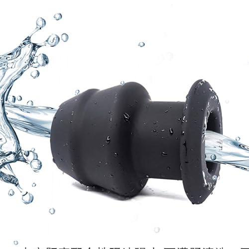Accessoires de massage en silicone noir L avec diamètres de 3,3 à 4,5 cm - 5