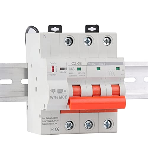 Interruptor automático WiFi 3P YCB9ZF-100W con protección para hogar 4