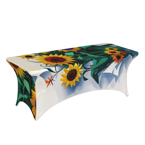 Nappe rectangulaire extensible protège table pour grands repas sans tache