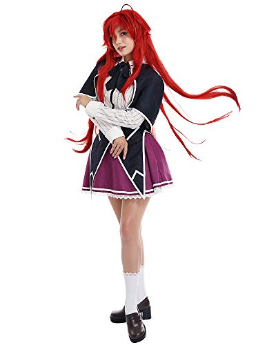Coskidz Women's Rias Gremory Cosplay Costume Dress School Uniform (multicolored, X-Large)