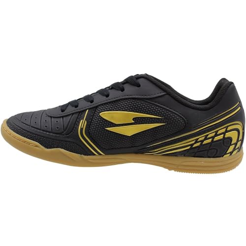 Chuteira Dray Futsal 806 Preta e Dourada - Masculina Preto 38