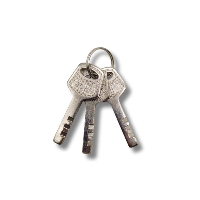 Image of 60mm Security Padlock Shed Gate Lock 3 Keys 35mm Shank Brass Core Security