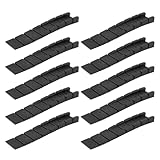 SAFIGLE 10pcs Black Adjustable Furniture Leveling Shims Pads for Uneven Floors, Plastic Table and Chair Foot Protectors, Bathroom and Cabinet Balance Tool