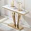 White Golden Console Table
