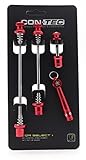schnellspanner mtb diebstahlgesichert CONTEC Unisex – Erwachsene SQR Select + Schnellspannset, red, Set