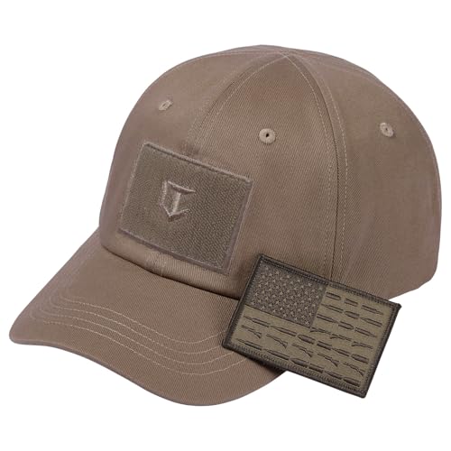 Image of Tactical Hat with Flag Patch Camo Military Army Hats Adjustable Trucker Baseball Cap Soft Top for Shooting