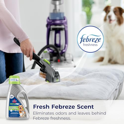 Image of Bissell PET PRO OXY Urine Eliminator with Febreze Carpet Deep Clean Solution, StainProtect Technology, leading upright carpet cleaners, 48oz, Our best formula for pet messes & odors, (Pack of 2)