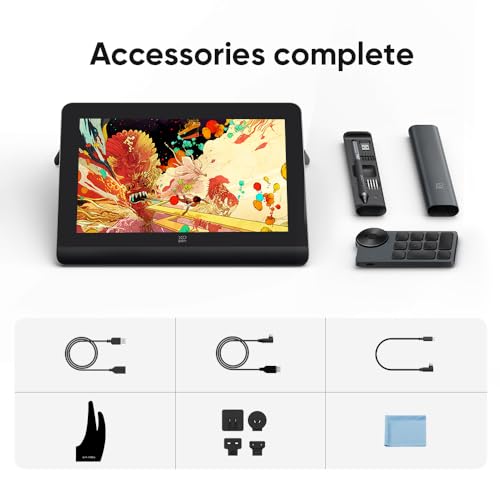 Image of XPPen Artist Pro 14 (Gen 2) 14 Inch Drawing Display, Full-Laminated Screen, X3 Pro Stylus, 16384 Pressure Levels, Includes Bluetooth Express Key Remote, Supports Mac /Windows /Linux /Android - Black