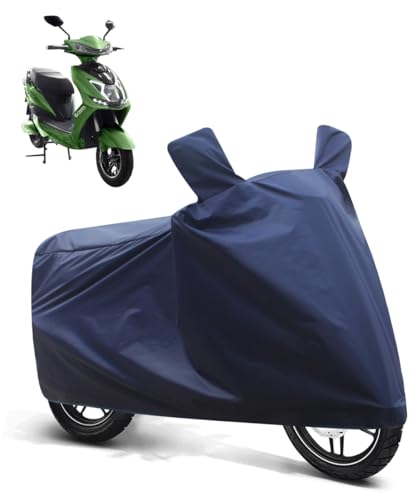 Image of FABTEC Two Wheeler UV Protection & Dustproof Bike Cover Compatible with Okaya Freedum (Blue)