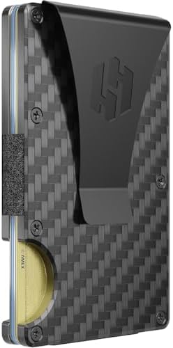 Hayvenhurst Wallet for Men - Slim RFID Blocking Metal Wallet with...