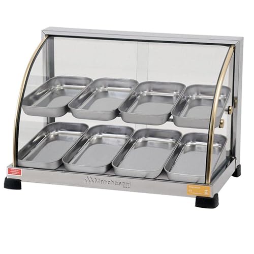 Estufa Curva Dupla, 8 Bandejas, 220V, Marchesoni Ouro, Inox